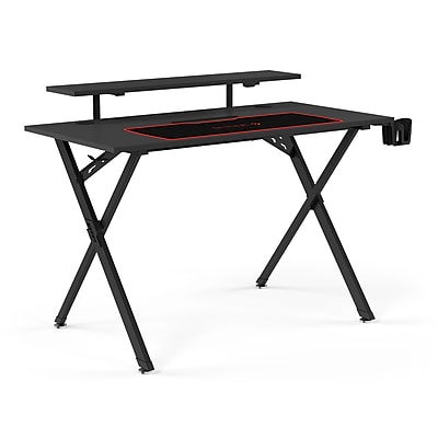 Emerge Vizon 47″W Gaming Desk, Black (59260) Simolary simolary.com