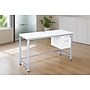 Boss Office Products Simple System 48"W Desk with 1-Pedestal, White (SGSD032-110-WT)~#|#~F85C8B49-5279-4263-99C8F1D3562F41F6_sc7