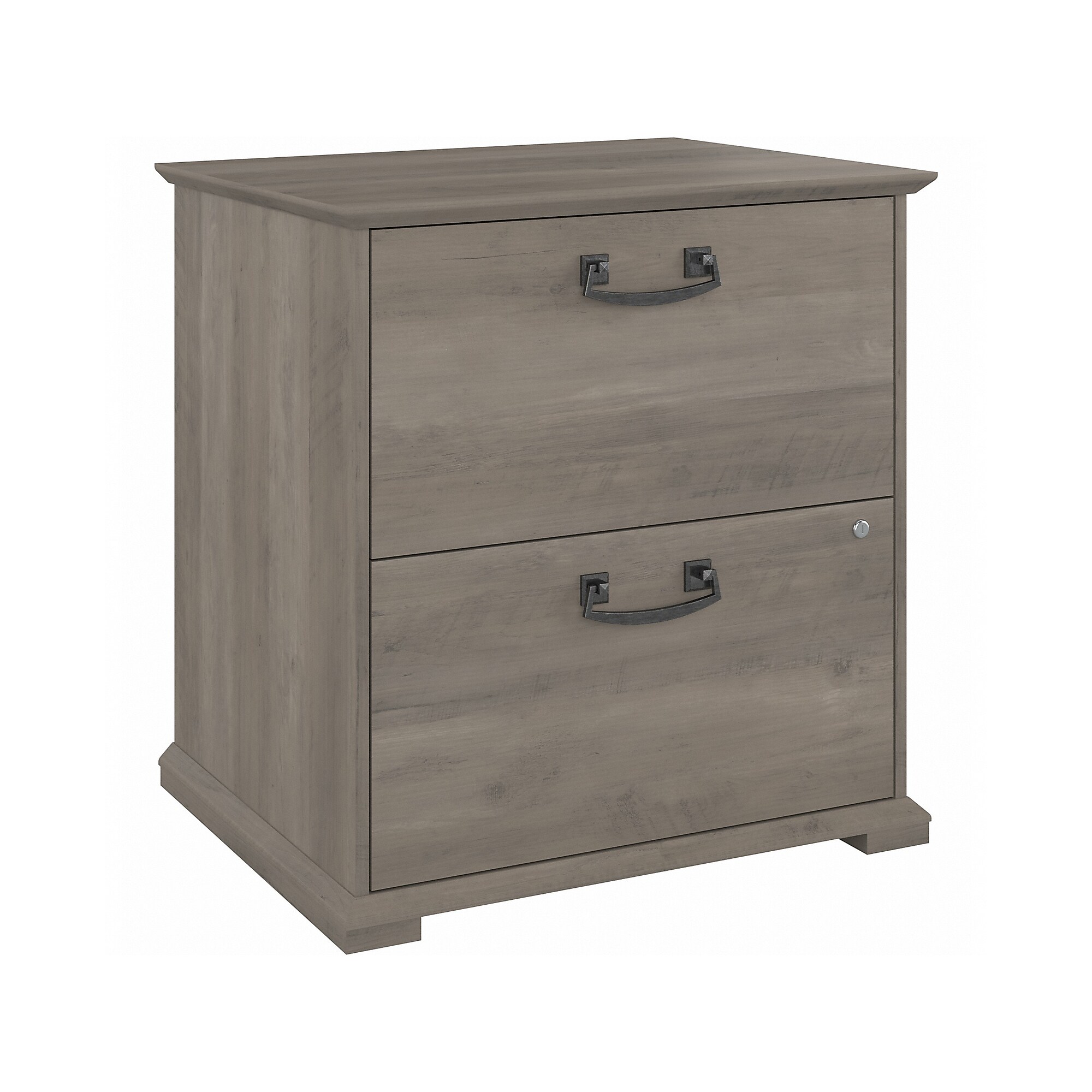 Bush Furniture Homestead 2-Drawer Lateral File Cabinet, Letter/Legal Size, Lockable, Driftwood Gray (HOF129DG-Z) Sansujyuku sansujyuku.com