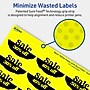 Avery Oval Scalloped Laser/Inkjet Multipurpose Labels, 1-1/8" x 2-1/4", Neon Yellow (210/Pack)~#|#~F85EC35C-292D-49B6-96084CC355BDA9DF_sc7