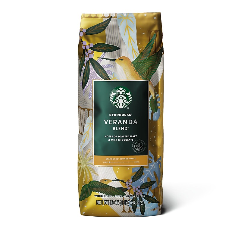 Starbucks Veranda Blend Whole Bean Coffee, Blonde Roast, 16 oz. (SBK96270) image 1