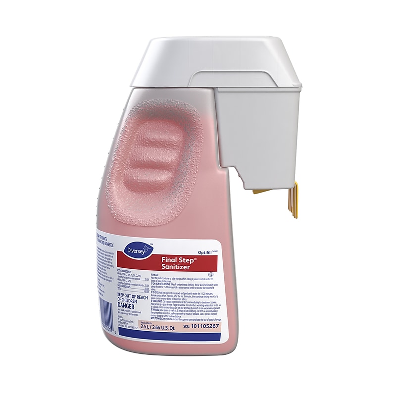 SUMA Final Step Sanitizer Disinfectant for Diversey Optifill, Quaternary Scent, 84.5oz. (101105267) image 1