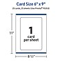Avery Integrated Cards, 6" x 9", Glossy White, 25/Pack (95353)~#|#~F8678406-74E1-42FE-89EC6A0008A32AAC_sc7