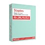 Staples Pastel Color Copy Paper, 20 lbs., 8.5" x 11", Turquoise, 500 Sheets/Ream~#|#~F86B496B-DA7C-4EBA-884385575B2DF629_sc7