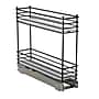 Household Essentials Glidez 2-Tier Multipurpose Steel Pull-Out Storage Organizer with Plastic Liners, Matte Black(HHC40521-1)~#|#~F86C8580-FBC6-4BB7-A45086D9A903E7CC_sc7