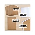 Better Office Customizable Notebook, 5.5" x 8.3", 30 Sheets, Kraft, 24/Pack (25022-24PK)