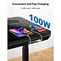 ErgoAV 57"W Electric Rectangular Adjustable Glass Standing Desk, Galaxy Glass (ERDS1-01G)~#|#~F8707A5F-0901-4D88-96E7BBF1E1785D67_sc7