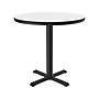 Correll 30" Round Dry-Erase Markerboard Cafe Table, Frosty White/Black (BXT30DER-80)~#|#~F872916E-8B4A-41AF-A98BB7EE728E61E2_sc7