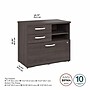 Bush Business Furniture Studio A 26" Office Storage Cabinet with 2 Shelves and Drawers, Storm Gray (SDF130SGSU-Z)~#|#~F872D801-CCB7-4825-AAF487DF2AB3A7E0_sc7