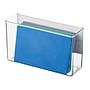 iDESIGN Magnetic Plastic Storage Bin, 6.25" x 3"x 11", Clear, 4/Pack (28111M4)~#|#~F87343D6-3578-43ED-8E1394629B181DDD_sc7
