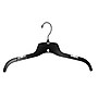 Nahanco 17" Plastic Heavy Weight Top Hanger, Black, 100/Carton (25500BHMG)~#|#~F873DC28-745B-41E5-8186FF033710550C_sc7
