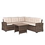 Flash Furniture Huck Indoor/Outdoor Conversation Set with Sofa and Dining Table, Beige and Brown (LTSSET02023BBR)~#|#~F874F973-7527-4FF7-833908D6647CB29B_sc7