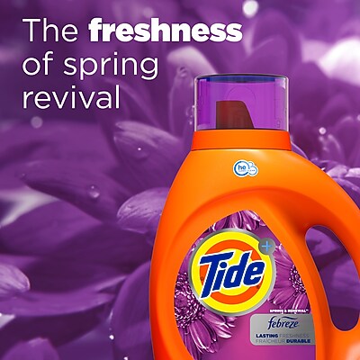 Tide Plus Febreze Freshness HE Turbo Clean Liquid Laundry Detergent - Thumbnail 5