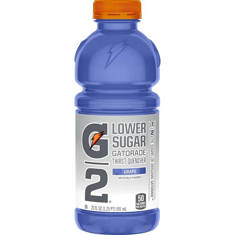 Gatorade G2 Thirst Quencher Grape Liquid Sports Drink, 20 Fl. oz., 24/Carton (20406) image 1