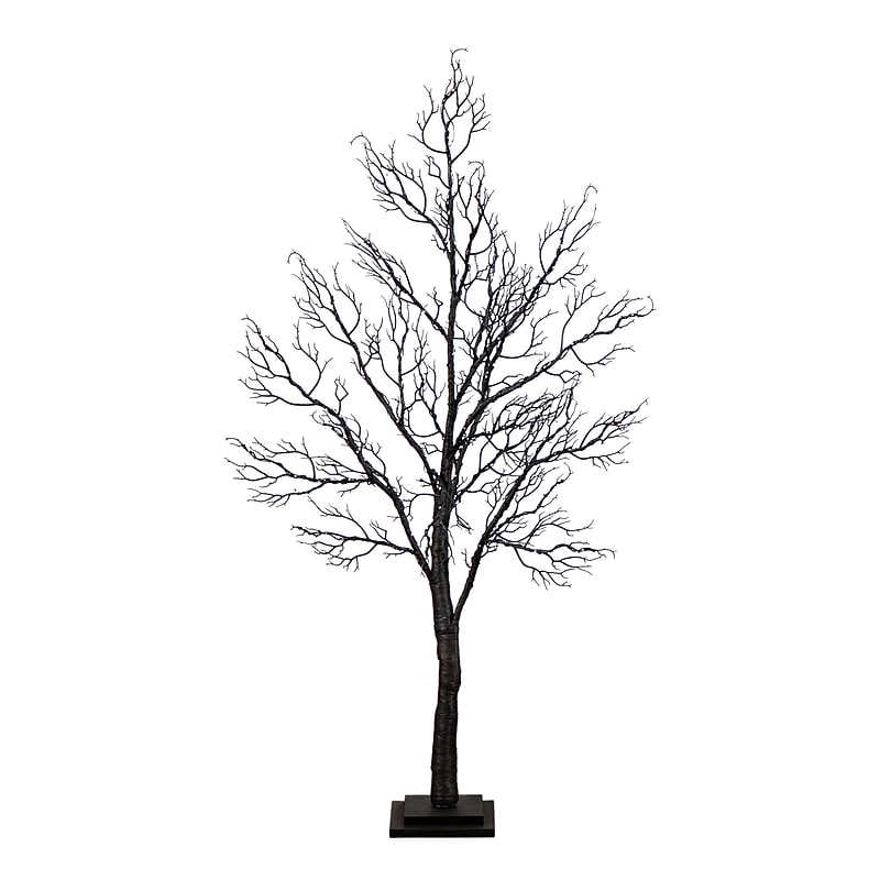 Nearly Natural Pre-Lit Halloween Minimalist Twig Artificial Fall Tree, 4' (T5160) image 1