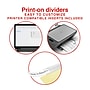 Staples Large Tab Insertable Dividers, 5-Tab, Clear, 4/Pack (13514/14480)~#|#~F88029BE-BBE5-4E17-B90D7C5E4F91CF2A_sc7