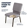 Flash Furniture HERCULES Series Fabric Stacking Church Chair, Gray/Gold Vein Frame (XUCH60096BEIJGY)~#|#~F880D62B-1463-4AB7-923DDD0E8992CF92_sc7