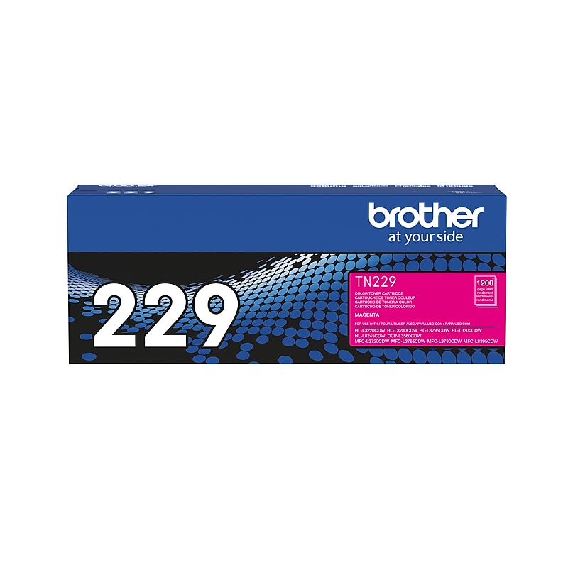 Brother TN229 Magenta Standard Yield Toner Cartridge (TN229M), print up to 1200 pages image 1