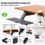 Uncaged Ergonomics KT2 Adjustable Under-Desk Keyboard Tray with Mouse Platform, Black (KT2-b) ~#|#~F8817CE8-C2D9-48DD-ABFB12F497F66D5D_sc7