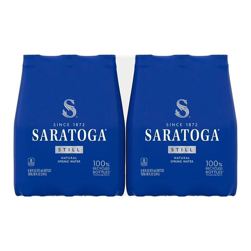 Saratoga Spring Water, 16 oz., 6 Bottles/Case, 4 Cases/Carton (STG-19990373) image 1