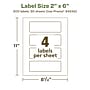 Avery EcoFriendly Laser/Inkjet Rectangle Multipurpose Labels, 2" x 6", White, 200/Box (94242)~#|#~F8871256-FB4C-4143-A12A28BD39E10340_sc7