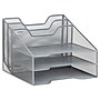 Mind Reader Metal Desktop Organizer Vertical File Holder Paper Letter Tray, Silver (MESHBOX5-SIL)~#|#~F88B8FAB-4DCA-42BE-B94A84622CA02293_sc7