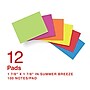 Staples Sticky Notes, 1 7/8" x 1 7/8", Summer Breeze Collection, 100 Sheets/Pad, 12 Pads/Pack (ST62866)~#|#~F88C5CB3-CDE5-4C1D-A9689EC6AC7E9547_sc7