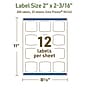 Avery Dissolvable Square Multipurpose Labels, 2" x 2-3/16", Off-white, 300/Pack (94124)~#|#~F88C94BF-F967-4503-B4BF0FD8E3D1DB23_sc7