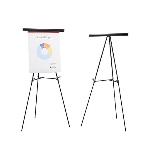 Staples Flip Chart Easel Black Steel (28216US/50444US) 61293-CC