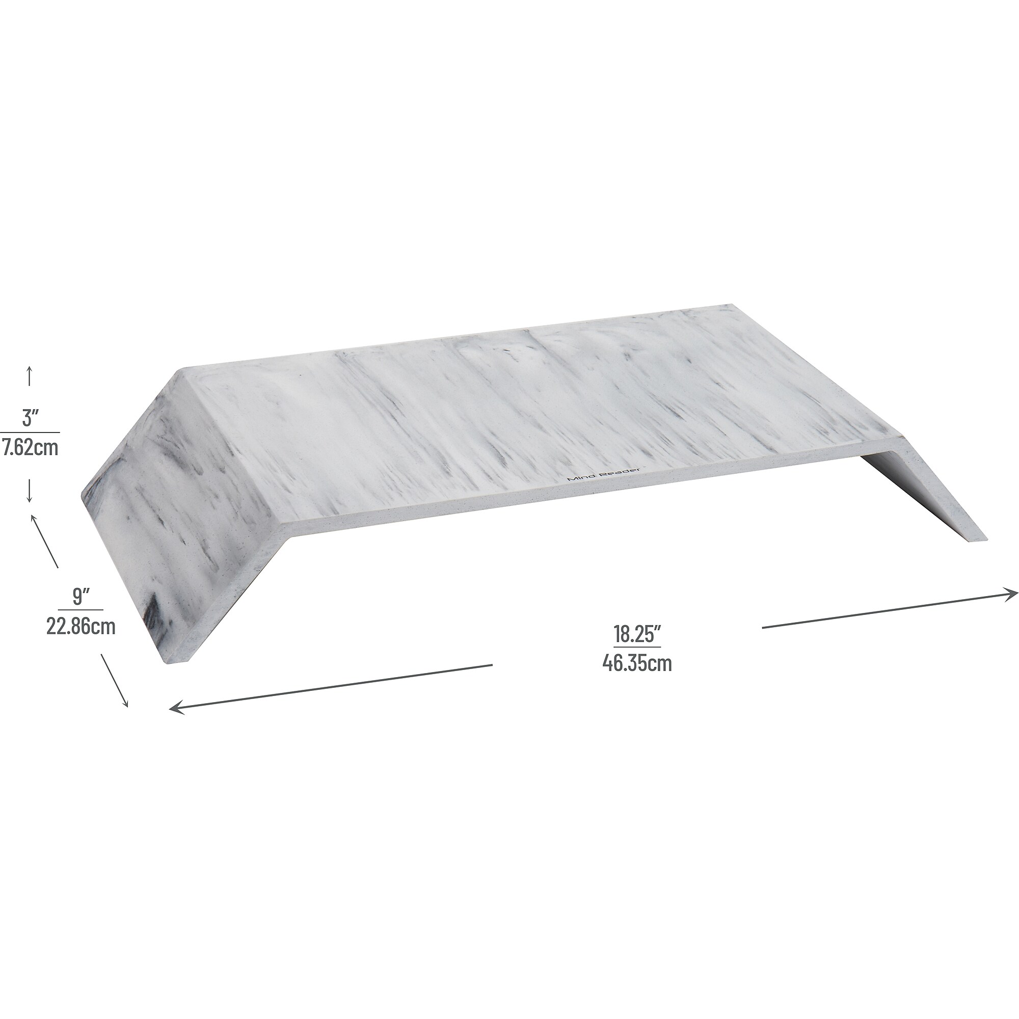 Mind Reader Contemporary Monitor Stand and Laptop Riser, White (MARMON-WHT) Sansujyuku sansujyuku.com