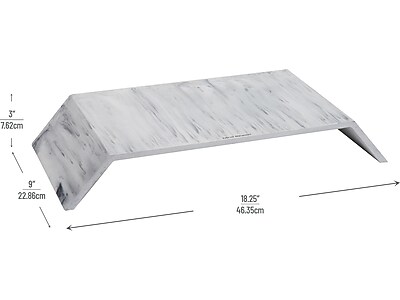 Mind Reader Contemporary Monitor Stand and Laptop Riser, White (MARMON-WHT) Sansujyuku sansujyuku.com