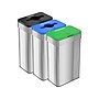 HLS Commercial Stainless Steel Trash Cans, 21-Gallon, Assorted Colors, 3/Set (HLS21UOTTRIO)~#|#~F891F91C-DB2A-4ECF-85A8EE53732A77D5_sc7