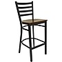 Flash Furniture Metal Back Wood Restaurant Barstool, Mahogany (XUDG697BBARMAW)~#|#~F8949299-16D3-4B9F-9DDF4BC7B604C253_sc7