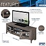Techni Mobili Console TV Stand, Screens up to 65", Gray (RTA-8855-GRY)~#|#~F8973550-F6BE-493B-80855CF1E3D3766B_sc7