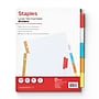 Staples Large Tab Insertable Paper Dividers, Assorted Colors, 5-Tabs (13489/11121)~#|#~F897762A-46E9-49CB-A139D1891A191F0B_sc7