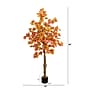 Nearly Natural 5' Autumn Deluxe Maple Artificial Fall Tree (T4744)~#|#~F89EEDB7-E248-4602-AEB1762C1C003888_sc7