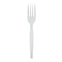 Dixie Plastic Fork 6-1/8", Medium Weight, White, 1000/Carton (FM217)~#|#~F8A219F9-3C63-42C1-8CA1D694C7C8DD01_sc7