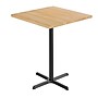 Flash Furniture Bennett Square Shaped Wooden Commercial Indoor Table, 36" x 36", Natural Top/Black Base (GSFSQ36NTT3030B)~#|#~F8A7F0C7-A2C6-4EB6-A1ECCE93016E90CE_sc7