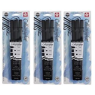 サクラ　No.3 Sakura Pigma, Liquid Ink, Black Ink, 3/Bundle (SAK50319-3) | Staples