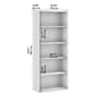 Bush Business Furniture Hustle Tall 5 Shelf Bookcase, Natural Elm (HUB230NE)~#|#~F8AEC1A7-48BB-4142-AAD8B021DA59ECFD_sc7