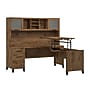 Bush Home Somerset 72W L-Shaped Sit to Stand Desk with Hutch, Fresh Walnut (SET015FW)~#|#~F8AFE287-E41F-423F-AF622BE8242B79CA_sc7