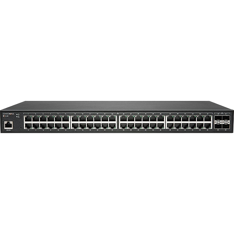 SonicWALL 48-Port Gigabit Ethernet Managed Switch, Black (02-SSC-2465) image 1