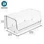 iDESIGN Stackable Plastic Storage Bin, Clear, 3/Pack (29036M3)~#|#~F8B148E6-083A-418C-95850D51558D156D_sc7