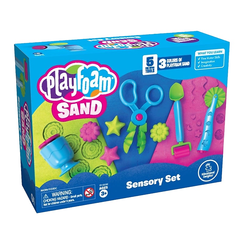 Educational Insights Playfoam Sand Sensory Set, Assorted Colors (2232) image 1