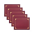 Better Office Certificate Holders, 8.75" x 11.25", Crimson Red/Gold, 25/Pack (65253-25PK)