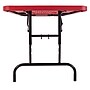 NPS BTA Series 30" x 72" Heavy Duty Height Adjustable Plastic Folding Table, Red (BTA-3072-40)~#|#~F8BD4F07-BA05-4F8A-A729078C4A2BCBA8_sc7