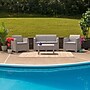 Flash Furniture Seneca Faux Rattan Chair, Loveseat and Table Set, Light Gray, 4/Set (DADSF112TCRC)~#|#~F8BEA54C-BBEF-4315-BE0767D96F7DE48A_sc7
