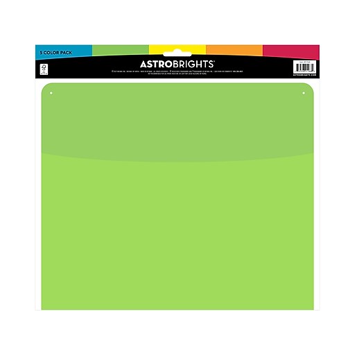 Astrobrights Oversize Wall Pockets, 5/Pack (91968) | Staples