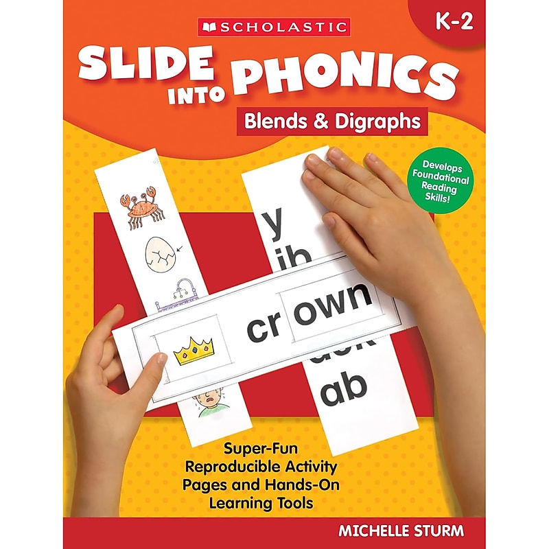 Scholastic Teaching Solutions Slide Into Phonics: Blends & Digraphs Activity Book (SC-9781546152620) image 1