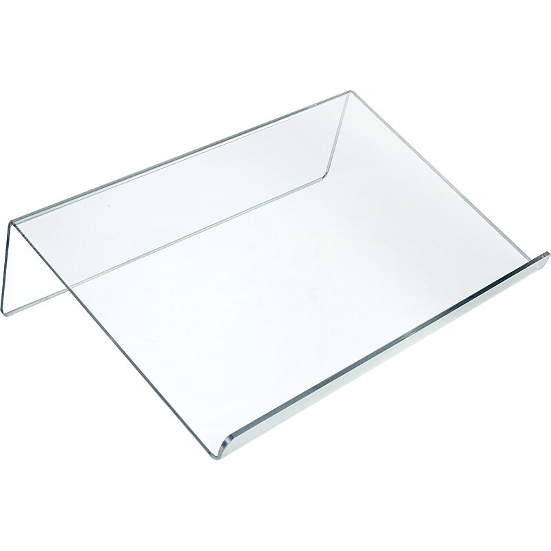 Azar Plastic Document Stand with Lip, Clear (515542) image 1